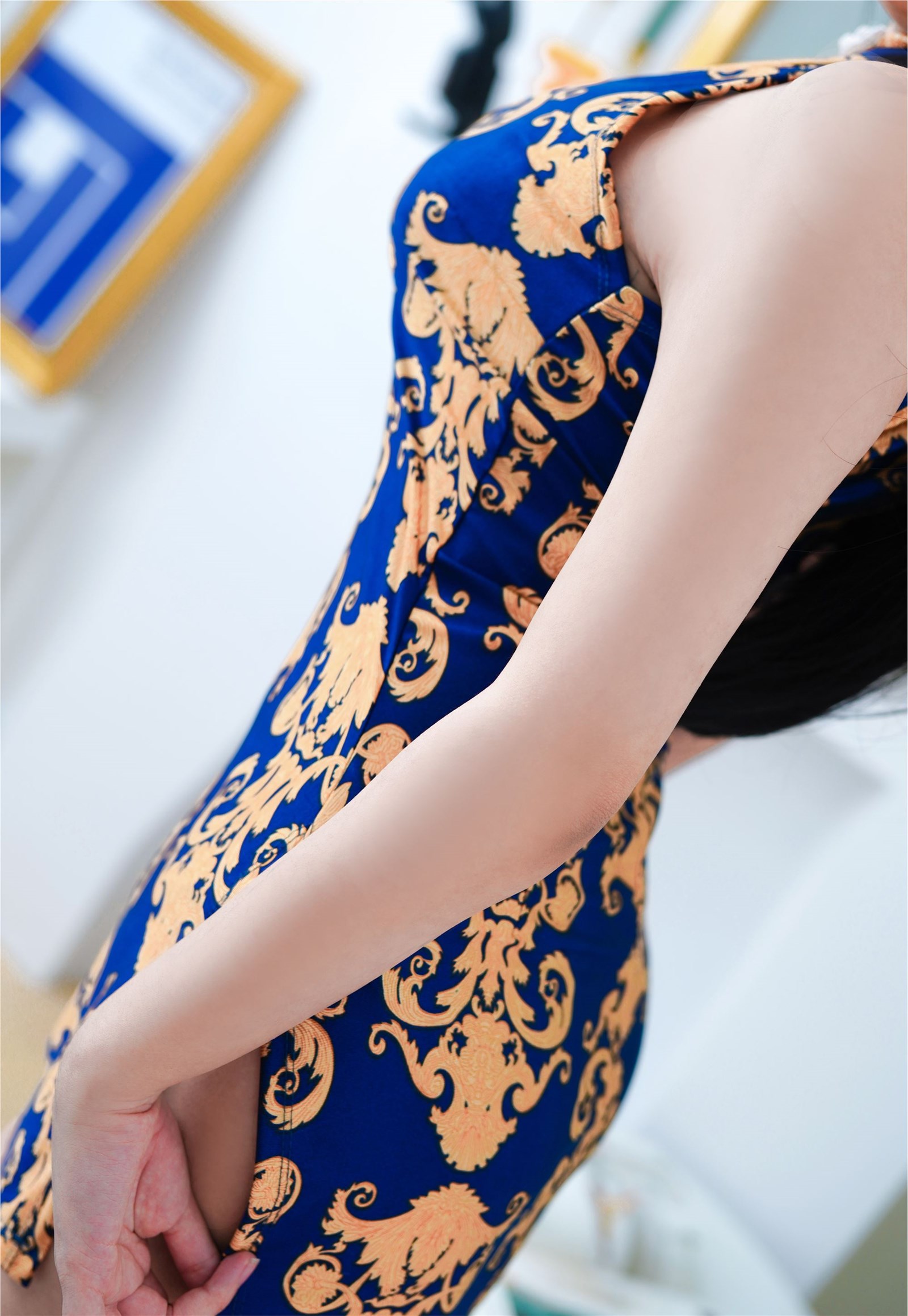 Naoyuki Enda NO.020 blue cheongsam(52)